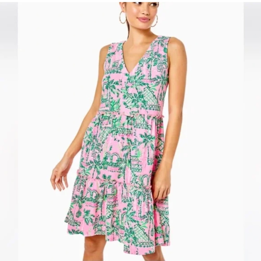 Lilly Pulitzer Lorina Swing Dress Small Mandevilla Baby Always Worth It
